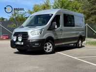 Ford Transit 350 Crew Van 2.0 TDCI AWD 5-sits L3H2 I Värmare