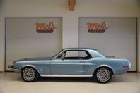 Ford Mustang 2-dr HT 1968 V8 289 C4 automat Trevlig bil.