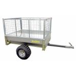 TIPPVAGN ATV 500 KG MED GALVAD DURKPLÅT OCH FÖRHÖJNINGSLÄM