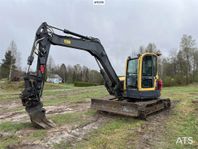 Volvo ECR 88 med redskap (VIDEO)