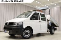 Volkswagen Transporter DSG 140HK Dubbelhytt Flak Tipp Moms
