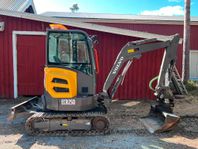 Volvo ECR25 D redskap och vagn