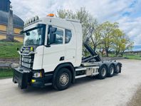 Scania R520 V8 8x4 Lastväxlare Fullt plogutrustad Salt