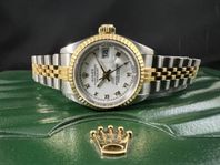 Rolex Datejust Lady 26mm 69173 G/S Vit Toppskick
