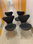 Arne Jacobsen Sjuan stolar Läder