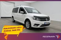 Volkswagen Caddy Maxi Life 1.4TSI Värmare Dragkrok PDC Moms