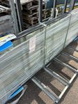 2 st glaspartier i aluminium