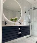 Vit Carrara Marmor Klinker /Granitkeramik 100kvm