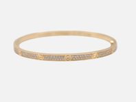 Cartier Love Bracelet Small - Gul Guld - Pavé - 2023