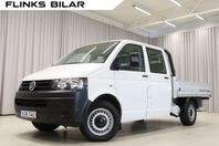 Volkswagen Transporter DSG 140HK Dubbelhytt Flak Drag Värmar