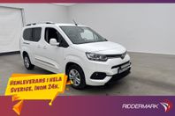 Toyota ProAce City Verso Lång M/K-Värm Kamera CARPLAY Moms
