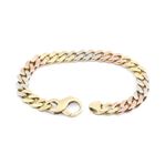 Armband Pansar trefärgat Guld 18K 38,9g