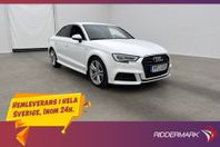 Audi A3 Sedan 1.5 TFSI 150hk Full S-Line Kamera Halvskinn