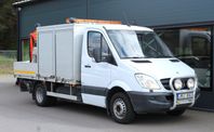 Mercedes-Benz Sprinter 516 Chassi, Skåp, Kran, Drag, 4.99%