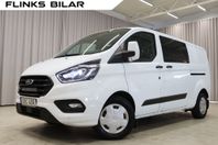 Ford Transit Custom 170HK Automat Dubbelhytt EnÄgare Momsbil