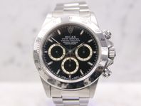 Rolex Daytona Zenith i stål - Svart - 16520 - 1996