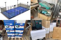 Padelbana, Robotgräsklippare, Lamphållare, Blandpall m.m