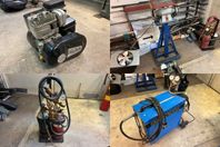 Motor, Smärjel, Gassvets, Svets, Pelarborr m.m