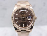 Rolex Day-Date 40 i Roséguld - 228235 - Baguette - 2017