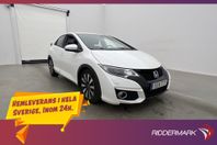 Honda Civic 1.8 i-VTEC 142hk Sport Kamera Farthållare