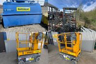 Bränsletank med pump, Rotationsgrind, Pelarlift m.m