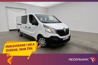 Renault trafic Dubbelhytt L2 Värmare Dragkrok 2xDörr 6-Sits