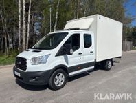 Lastbil Ford Transit dubbelhytt med bakgavell