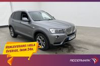 BMW X3 xDrive30d Steptronic 258hk Kamera Sensorer Halvskinn