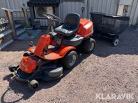 Åkgräsklippare Husqvarna R13AWD & uppsamlare