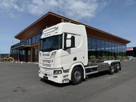 Scania R580 V8 6x2 lastväxlare Joab 21 tons 32.00 mil