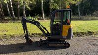Minigrävare Volvo EC18D Mycket fin låga timmar