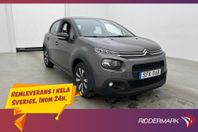 Citroën C3 1.2 VTi 83hk FEEL P-Sensorer CarPlay Farthållare