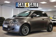 Fiat 500 e 42 kWh MattGrå Bev Icon|Backkamera |Carplay| UNIK