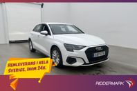 Audi A3 35 TFSI 150hk Proline Cockpit Sensorer Keyless