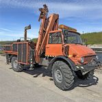 Mercedes Unimog 116 - With Crane and drill