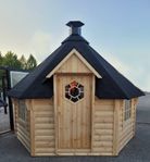 Grillstuga med takfönster 9,2m²