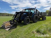 Traktor Valtra A114 med Moheda 101 4WD skogsv
