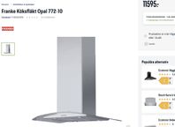 (Leverans) HELT NY Franke Köksfläkt Opal 772-10 spiskåpa