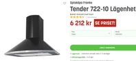 (Hemleverans) Spiskåpa Franke Tender 722-10 Svart Lägenhet