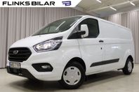 Ford Transit Custom 130HK L2 Inredning Drag Värmare Momsbil
