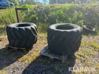 Skogsdäck 2st, Insatsskopa & Risgrip till ATV