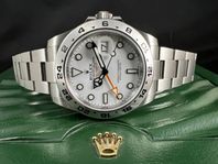 Rolex Explorer II 42mm 216570 Vit Fullset Toppskick 2018