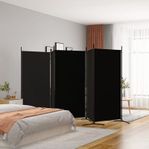 vidaXL Rumsavdelare 5 paneler svart (SKU350269)