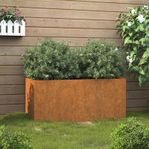 vidaXL Odlingslåda 62x30x29 cm rosttrögt stål (SKU821556)