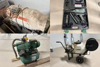 Gasolvärmare, Spikpistol, Pump & Takbesprutning