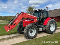 Skogsutrustad traktor Massey Ferguson 5465 me