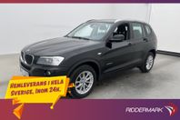 BMW X3 xDrvie20d 184hk HiFi-ljudsystem Sensorer Farthållare