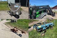 Mjölktaxi, Frontlastare, Enskärig plog & Strängläggare