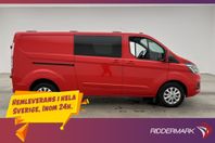 Ford Transit Custom CrewVan L2 170hk Värm Drag B-Kamera Moms