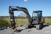 Bandgrävare VOLVO EC 55 med redskap (VIDEO)